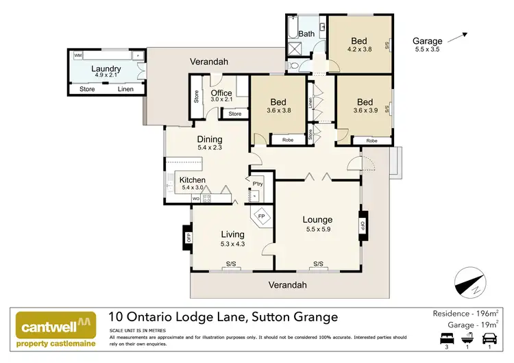 Floorplan of Homely house listing, 10 Ontario Lodge Lane, Sutton Grange VIC 3448