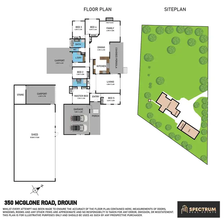 Floorplan of Homely house listing, 350 McGlone Road, Drouin VIC 3818