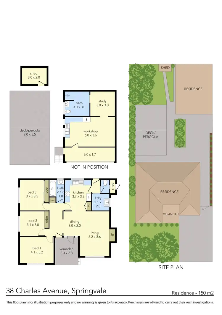 Floorplan of Homely house listing, 38 Charles Avenue, Springvale VIC 3171
