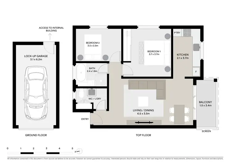 Floorplan of Homely apartment listing, 12/16 Marlo Road, Cronulla NSW 2230