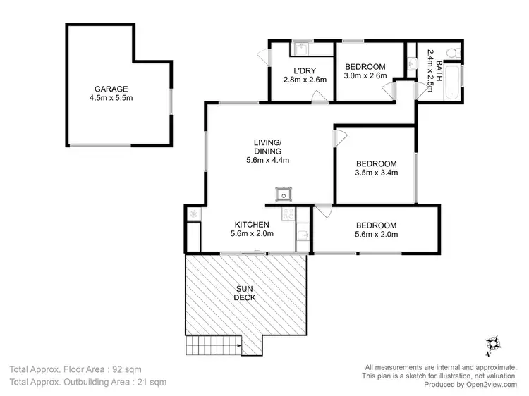 Floorplan of Homely house listing, 91 Sommers Bay Road, Murdunna TAS 7178