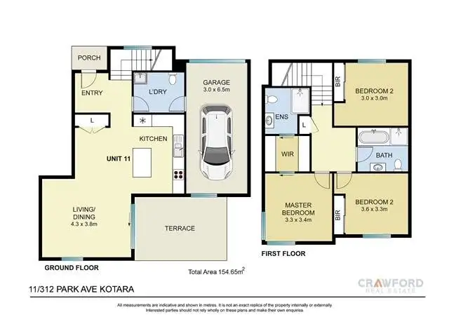 Floorplan of Homely townhouse listing, 11/312 Park Avenue, Kotara NSW 2289