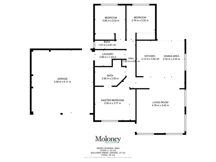 Floorplan of Homely house listing, 12 Tower Place, Rutherglen VIC 3685