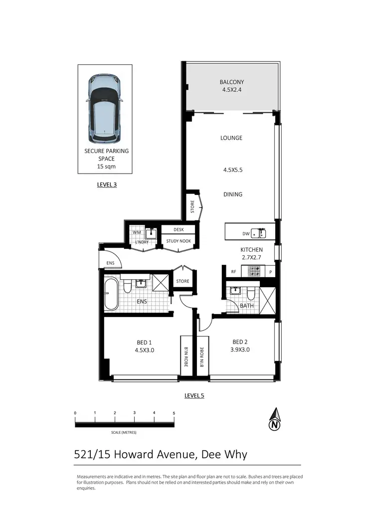 Floorplan of Homely apartment listing, 521/15 Howard Avenue, Dee Why NSW 2099
