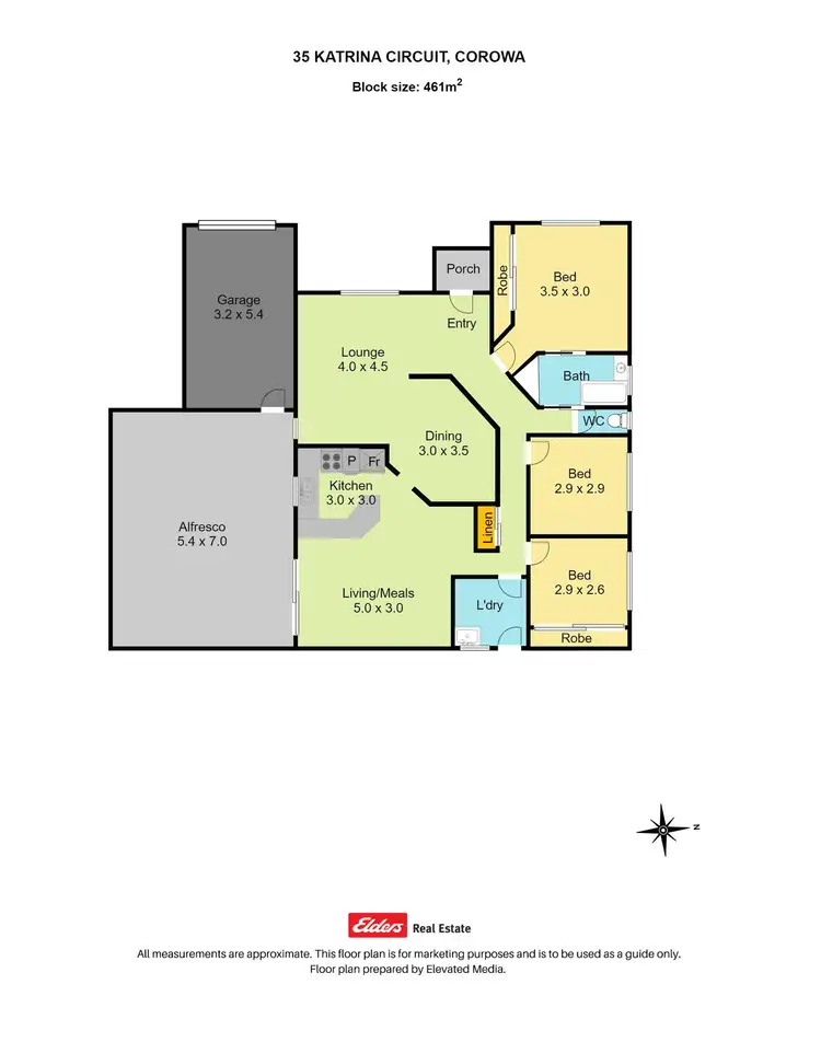 Floorplan of Homely house listing, 35 Katrina Circuit, Corowa NSW 2646