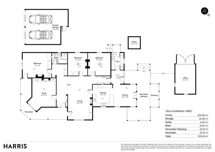 Floorplan of Homely house listing, 86 Fourth Avenue, Joslin SA 5070