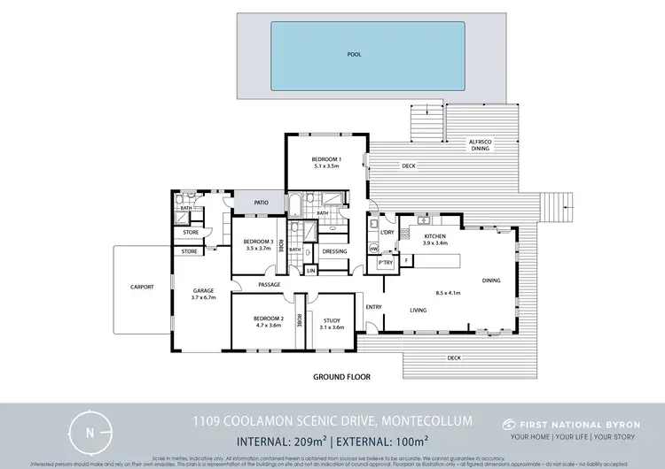 Floorplan of Homely house listing, 1109 Coolamon Scenic Drive, Montecollum NSW 2482