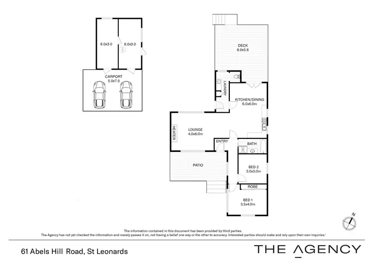 Floorplan of Homely house listing, 61 Abels Hill Road, St Leonards TAS 7250