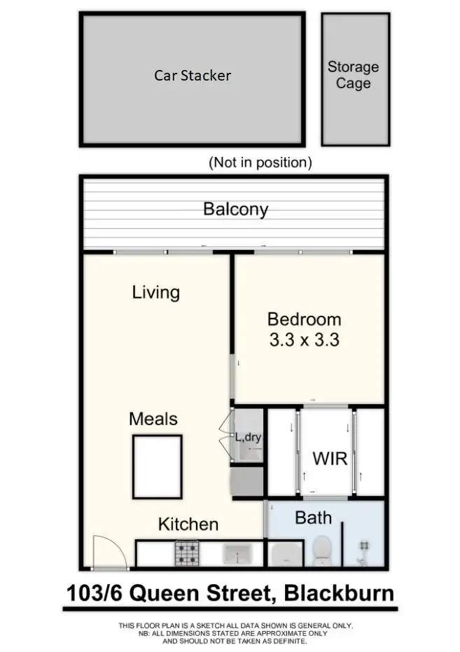 Floorplan of Homely apartment listing, 103/6 Queen Street, Blackburn VIC 3130