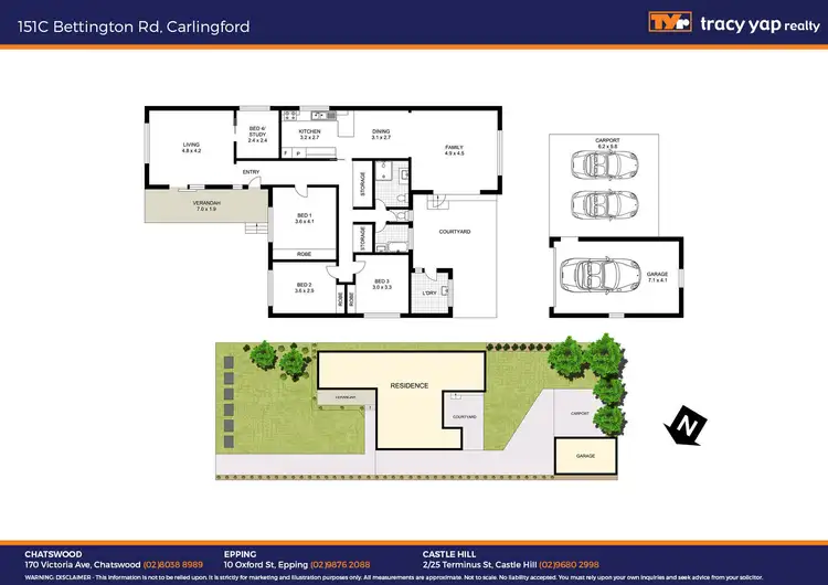 Floorplan of Homely house listing, 151C Bettington Road, Carlingford NSW 2118