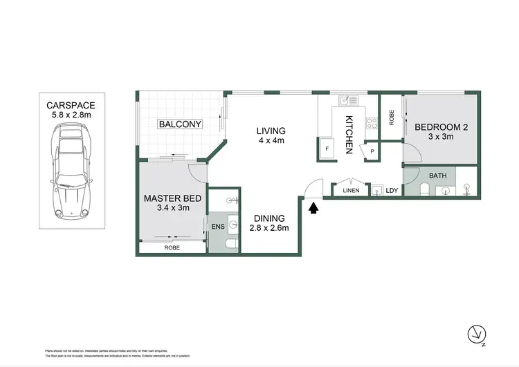 Floorplan of Homely unit listing, 4/125 Franz Road, Clayfield QLD 4011