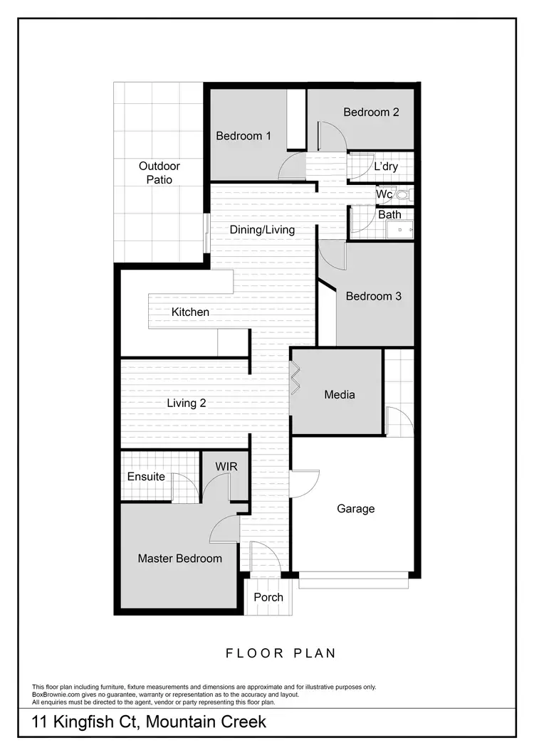 Floorplan of Homely house listing, 11 Kingfish Court, Mountain Creek QLD 4557