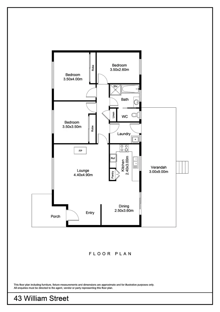 Floorplan of Homely house listing, 43 William Street, Goulburn NSW 2580