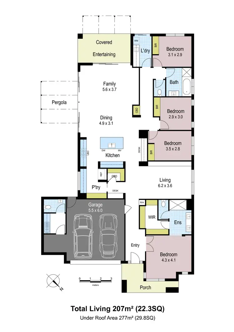 Floorplan of Homely house listing, 7 Hillgrove Close, Warragul VIC 3820