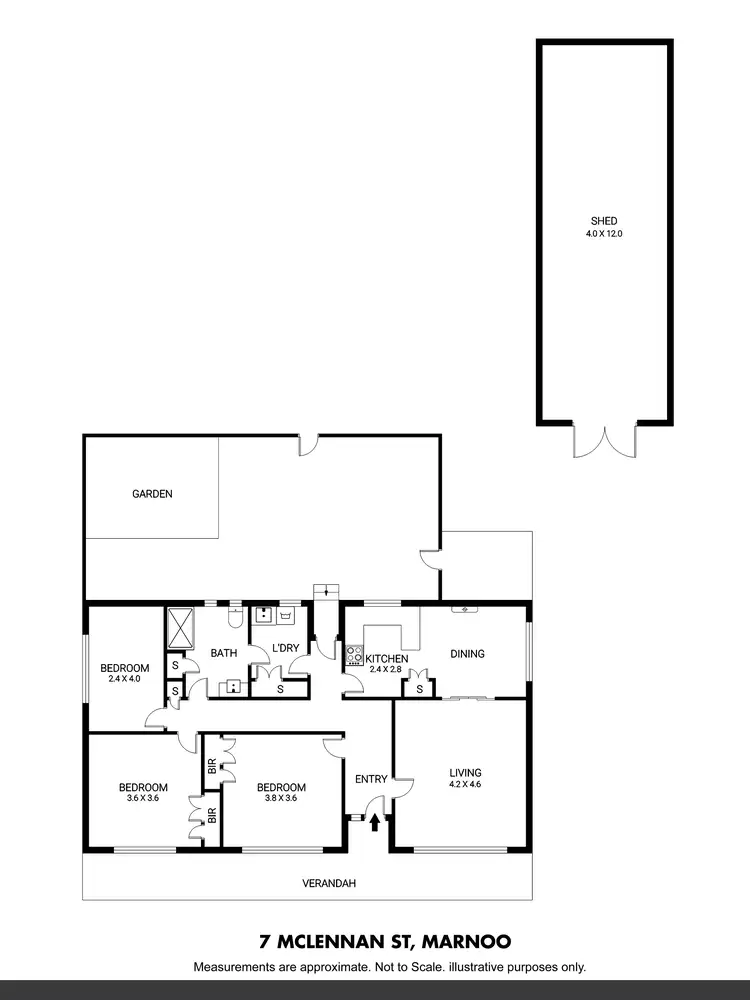 Floorplan of Homely house listing, 7 McLennan Street, Marnoo VIC 3387