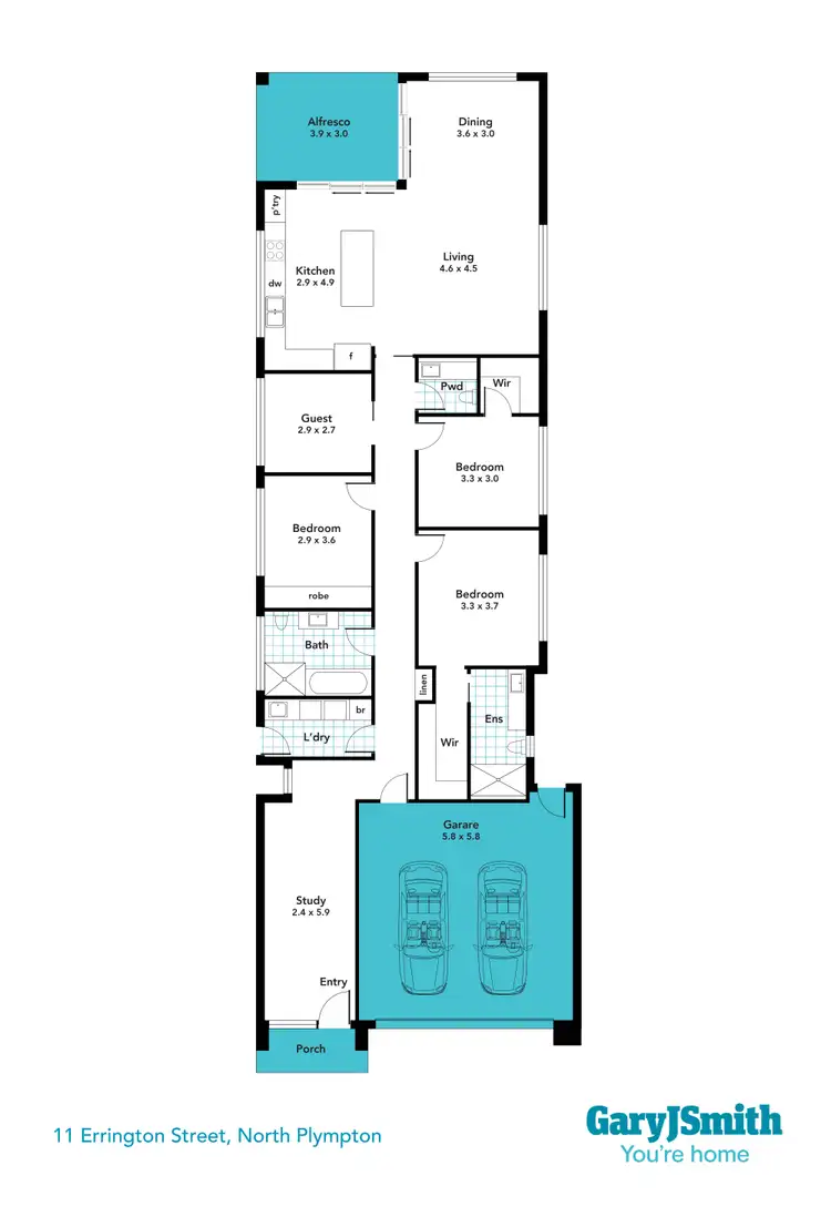 Floorplan of Homely house listing, 11 Errington Street, North Plympton SA 5037