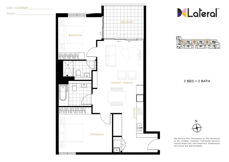 Floorplan of Homely apartment listing, 8 Sonny Leonard Street, Zetland NSW 2017