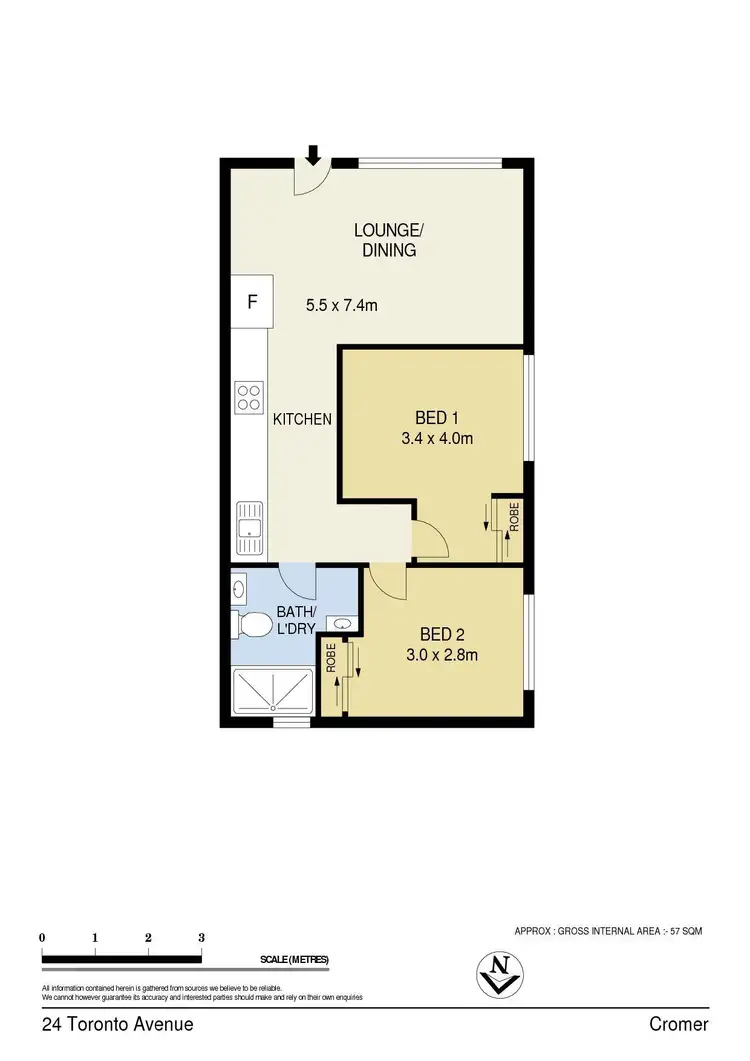 Floorplan of Homely unit listing, 24a Toronto Avenue, Cromer NSW 2099