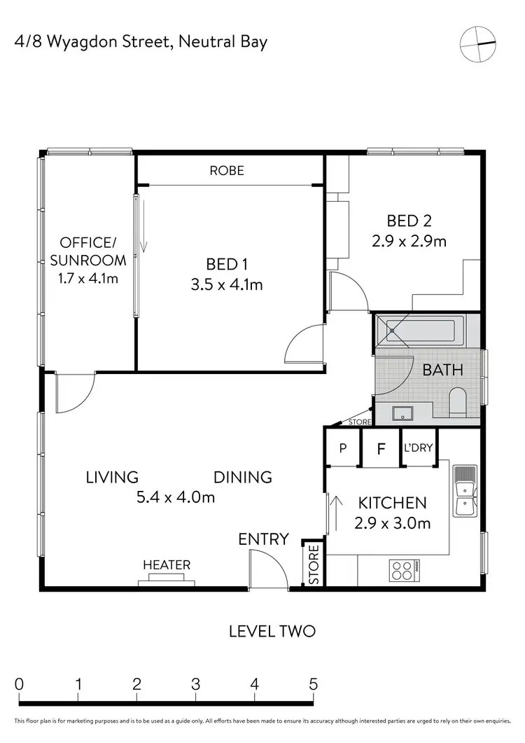 Floorplan of Homely apartment listing, 4/8 Wyagdon Street, Neutral Bay NSW 2089