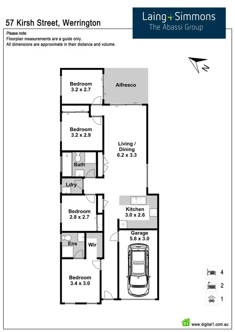Floorplan of Homely house listing, 57 Kirsh Street, Werrington NSW 2747