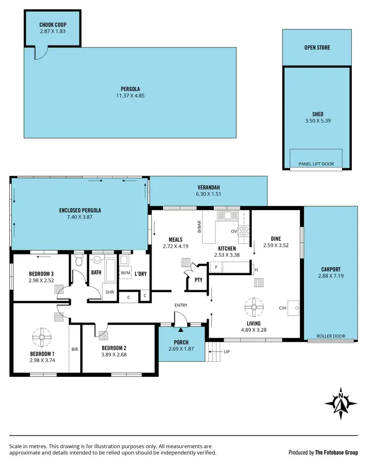 Floorplan of Homely house listing, 8 Brack Court, Trott Park SA 5158
