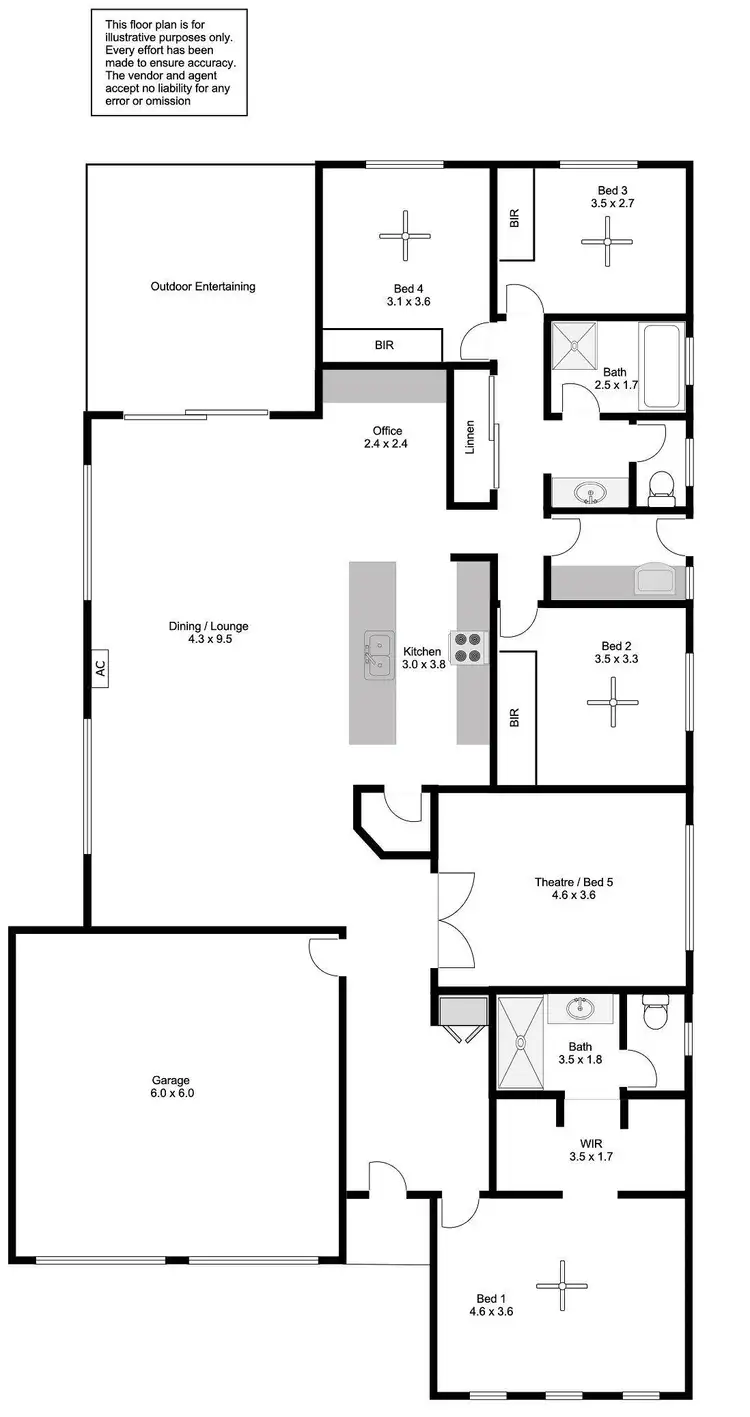 Floorplan of Homely house listing, 12 Romas Way, Port Lincoln SA 5606
