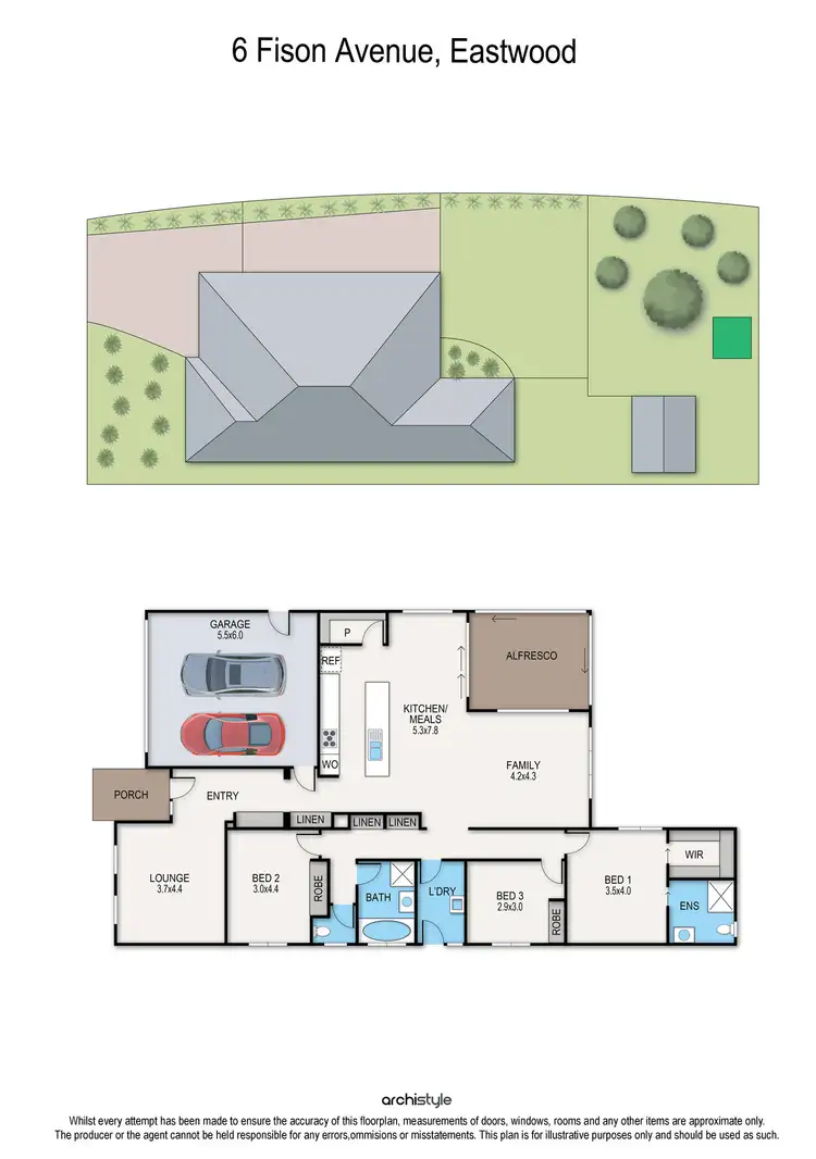 Floorplan of Homely house listing, 6 Fison Avenue, Eastwood VIC 3875