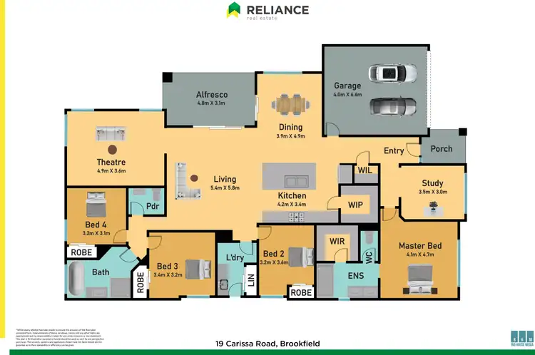 Floorplan of Homely house listing, 19 Carissa Road, Brookfield VIC 3338