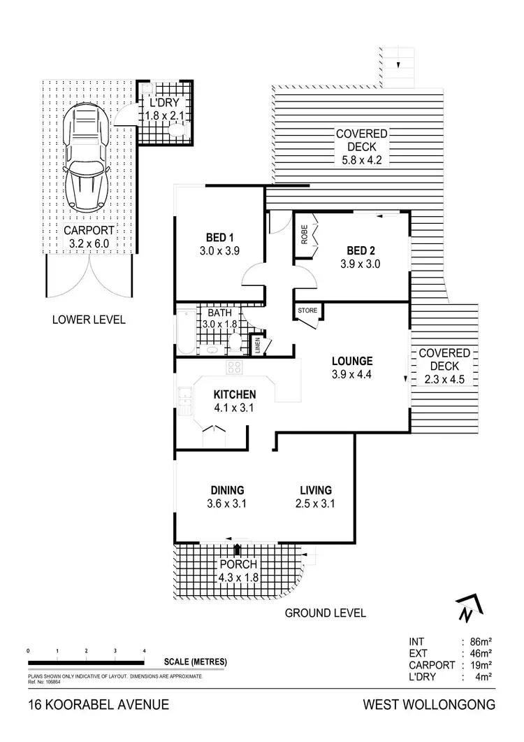 Floorplan of Homely house listing, 16 Koorabel Avenue, West Wollongong NSW 2500