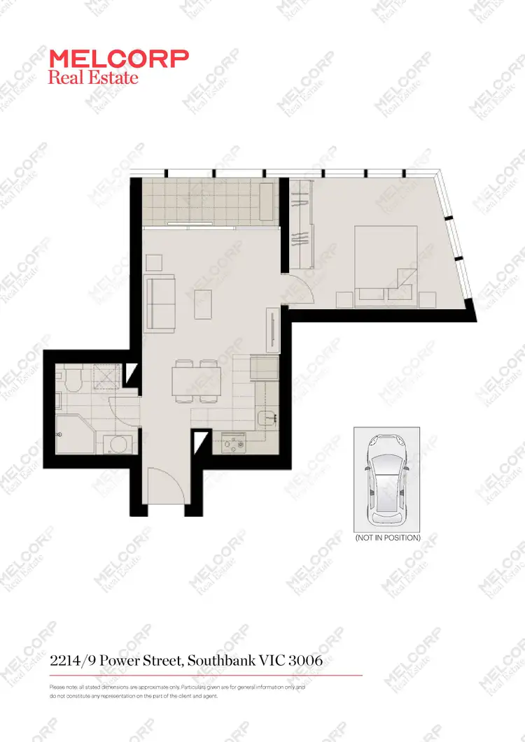 Floorplan of Homely apartment listing, 2214/9 Power Street, Southbank VIC 3006