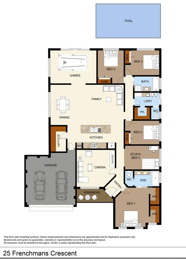 Floorplan of Homely house listing, 25 Frenchmans Crescent, Secret Harbour WA 6173