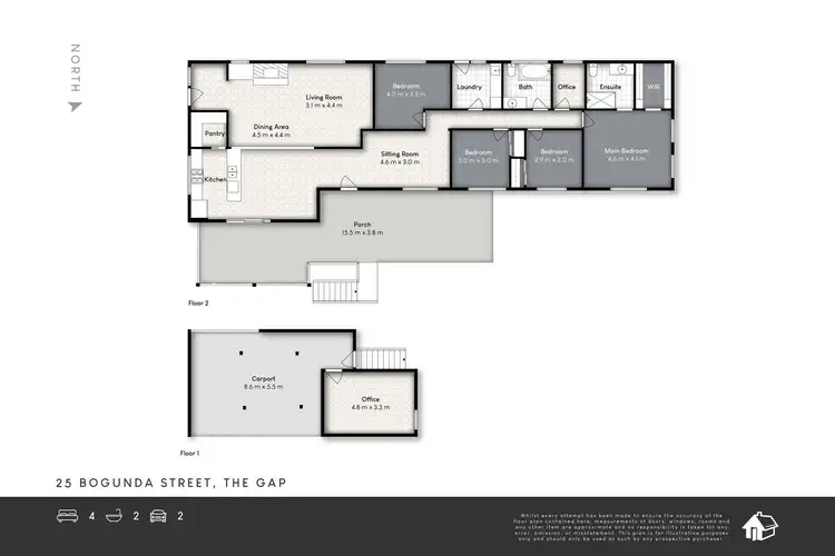 Floorplan of Homely house listing, 25 Bogunda Street, The Gap QLD 4061