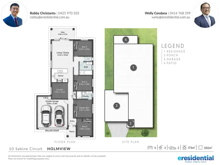 Floorplan of Homely house listing, 10 Sabine Circuit, Holmview QLD 4207