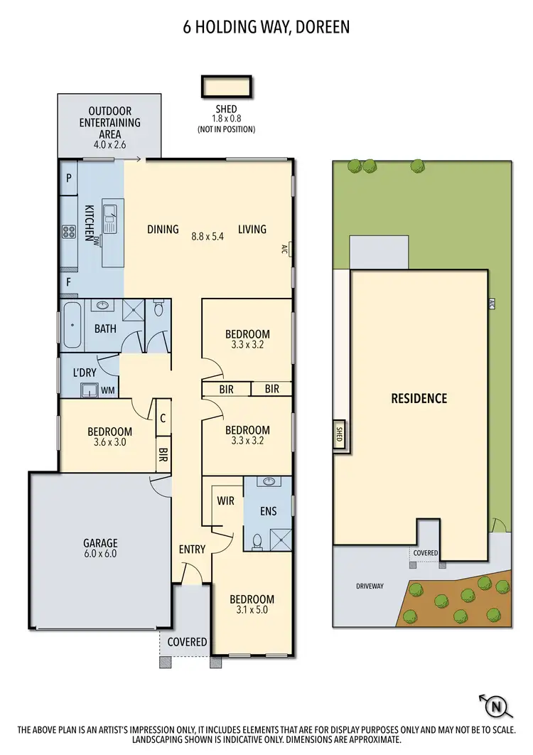 Floorplan of Homely house listing, 6 Holding Way, Doreen VIC 3754