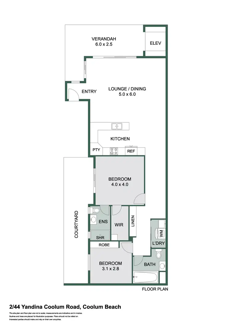 Floorplan of Homely unit listing, 2/44 Yandina Coolum Road, Coolum Beach QLD 4573