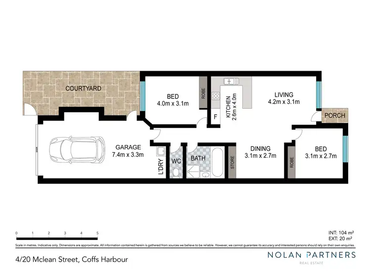 Floorplan of Homely villa listing, 4/20 Mclean Street, Coffs Harbour NSW 2450