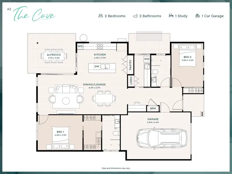 Floorplan of Homely retirement listing, Cove/673 Cleveland Redland Bay Road, Victoria Point QLD 4165