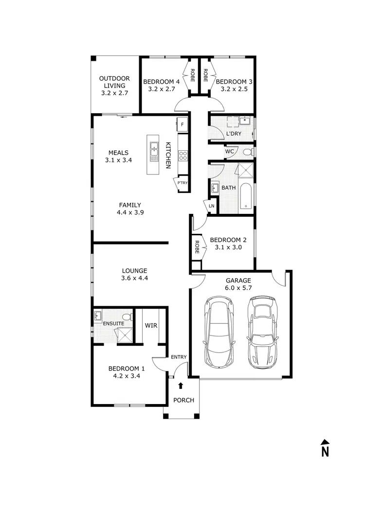 Floorplan of Homely house listing, 19 Ilby Street, Huntly VIC 3551