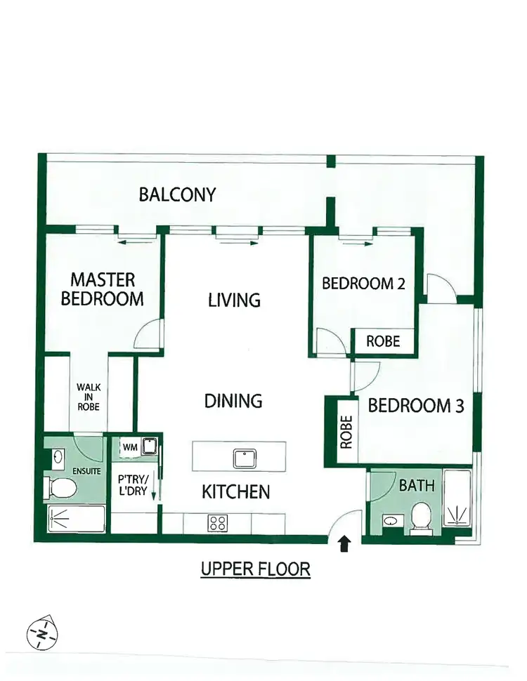 Floorplan of Homely apartment listing, 612/6 Grazier Lane, Belconnen ACT 2617