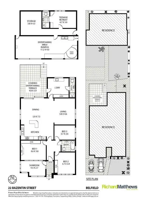 Floorplan of Homely house listing, 22 Bazentin Street, Belfield NSW 2191