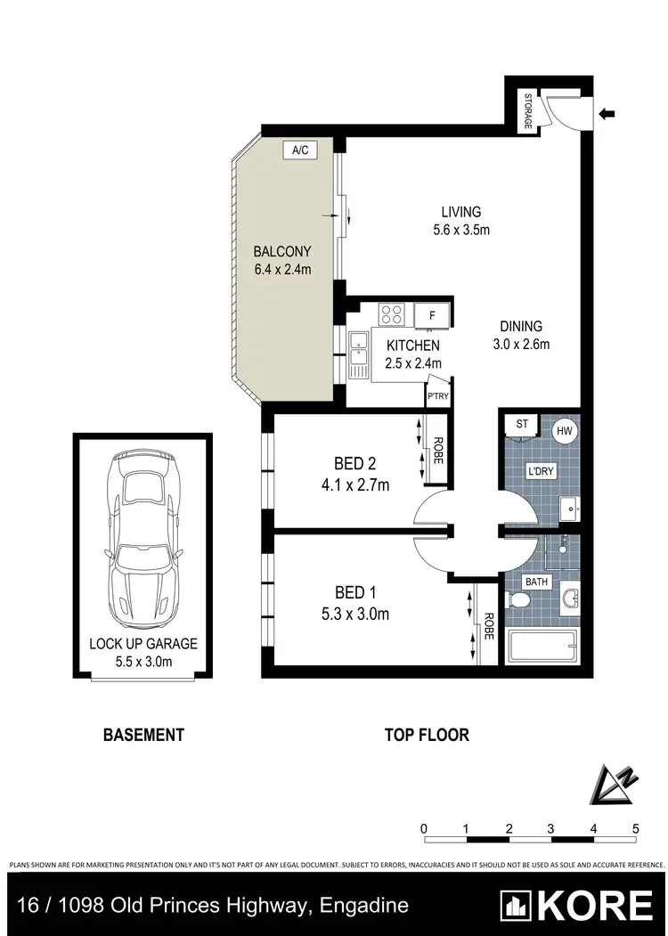 Floorplan of Homely apartment listing, 16/1098 Old Princes Highway, Engadine NSW 2233
