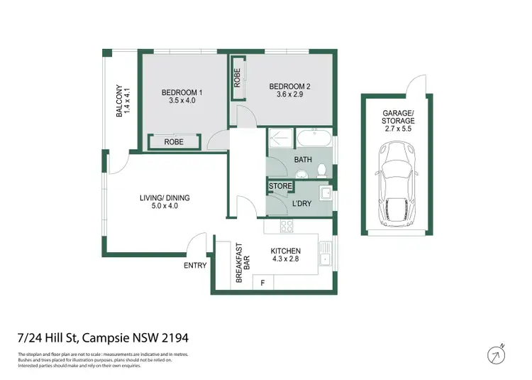 Floorplan of Homely unit listing, 7/24 Hill Street, Campsie NSW 2194
