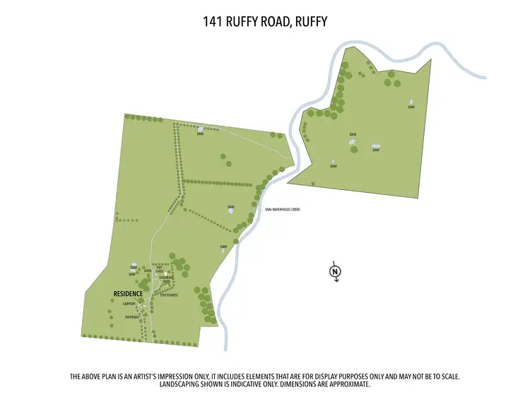Floorplan of Homely rural property listing, Ruffy Road, Ruffy VIC 3666