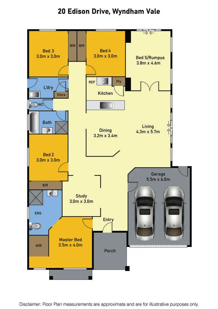 Floorplan of Homely house listing, 20 Edison Drive, Wyndham Vale VIC 3024