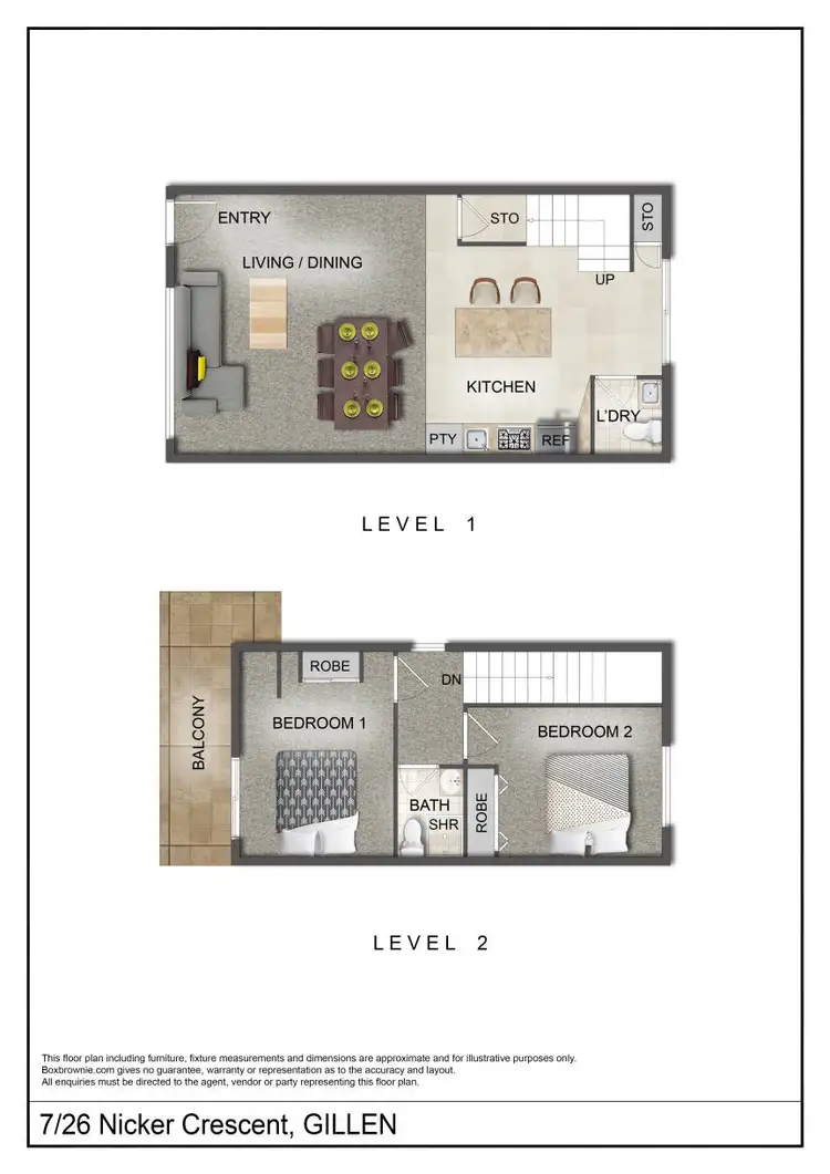Floorplan of Homely unit listing, 7/26 Nicker Crescent, Gillen NT 870