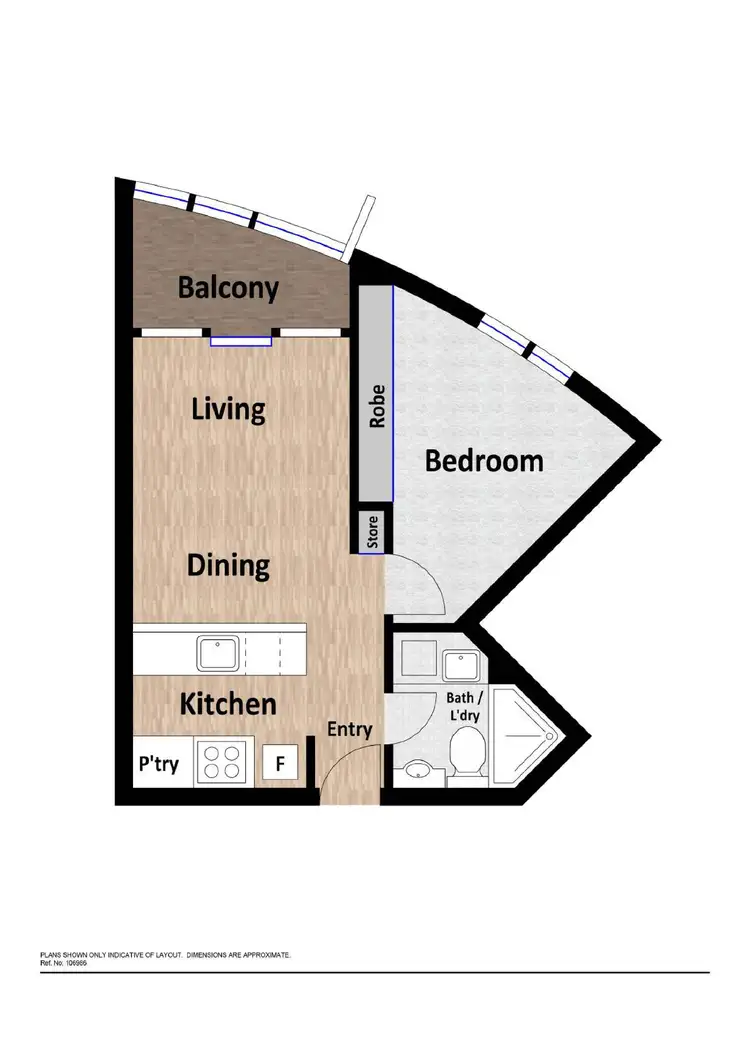 Floorplan of Homely apartment listing, 313/2 Kerridge Street, Kingston ACT 2604