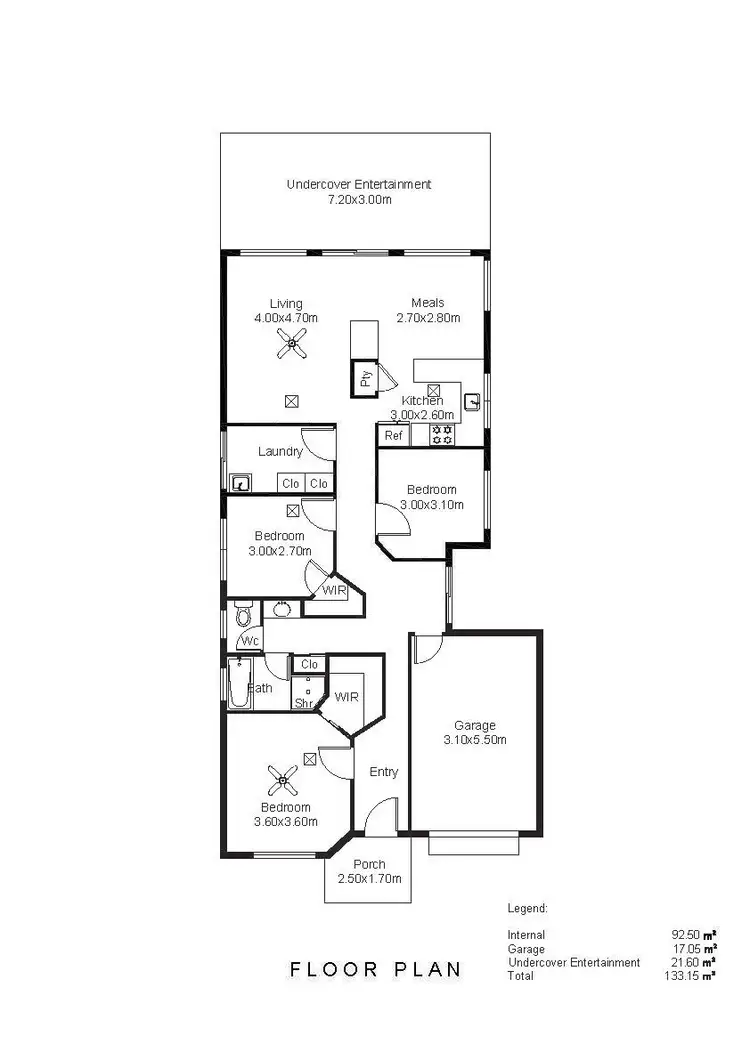 Floorplan of Homely house listing, 80 Mawson Circuit, Woodcroft SA 5162