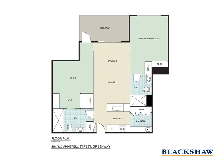 Floorplan of Homely apartment listing, 281/325 Anketell Street, Greenway ACT 2900