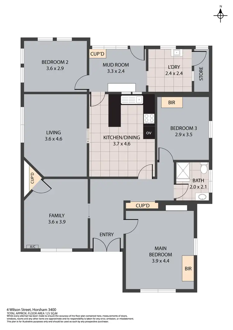 Floorplan of Homely house listing, 4 Wilson Street, Horsham VIC 3400