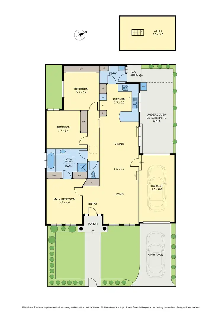 Floorplan of Homely villa listing, 1/21 Gregory Street, Oak Park VIC 3046